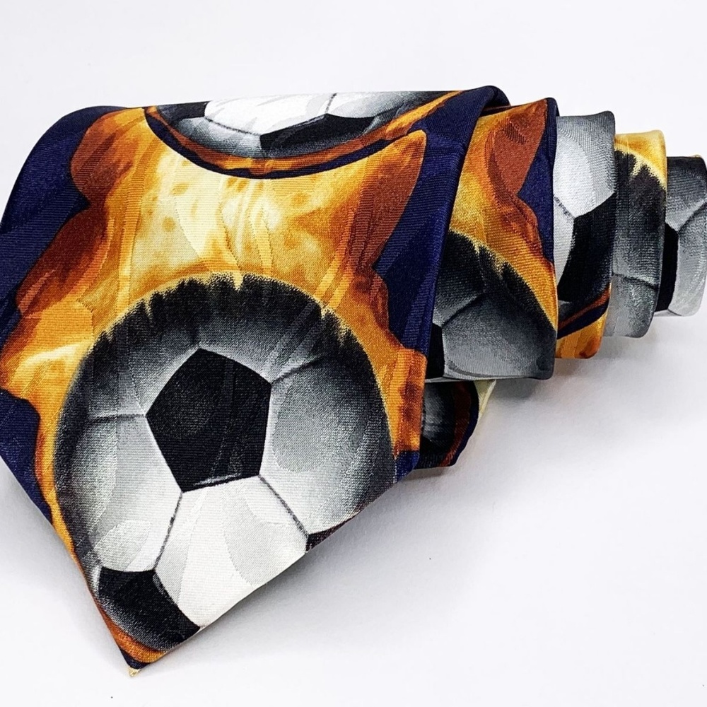 Fratello Necktie Soccer Futball Flaming Novelty